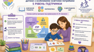 Індивідуальна програма розвитку дитини з ООП 5 рівень підтримки за програмою О. Я. Савченко