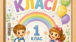 Оформлення дверей «В нашому класі» — 1 клас 💛💙