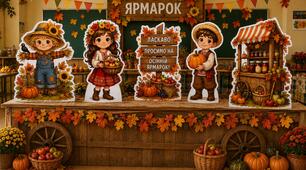 Фотозона🍂 Ростові фігури до осіннього ярмарку! 🍎🎃
