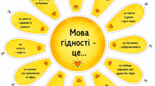 Плакат "Сонце гідності"+роздруківка для кожної дитини