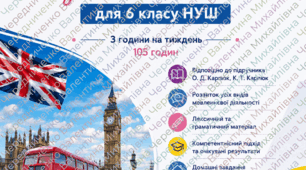 Календарно-тематичне планування з англійської мови для 6 класу НУШ на 3 години на тиждень (105 годин) за підручником О. Д. Карпюк, К. Т. Карпюк