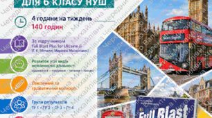 Календарно-тематичне планування з англійської мови для 6 класу НУШ на 4 години (140 годин) за підручником Full Blast Plus for Ukraine 6 — Мітчелл, з ГР