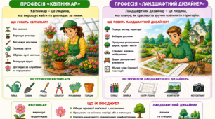 Конспект уроку з квітникарства Професія «квітникар». Професія «ландшафтний дизайнер». 9клас