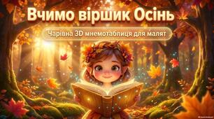 Мнемотаблиця до віршика «Осінь» 🍂