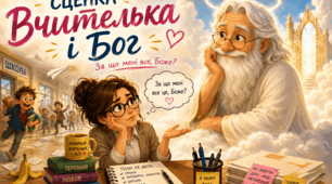 🎭 Сценка «Вчителька і Бог» — «За що мені все це, Боже?» До дня вчителя