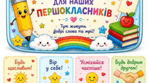 🌈 Побажання для першокласників — 3 аркуші для друку 💛💙