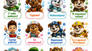 Заохочувальні наліпки для дітей