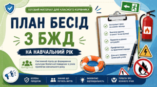 План бесід з безпеки життєдіяльності на навчальний рік: готовий матеріал для класного керівника