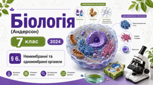 Немембранні та одномембранні органели. Презентація, інфографіка, робочий аркуш