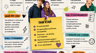 Великий плакат «Нагадування про важливе!» 6-11 клас (4 різні розміри)