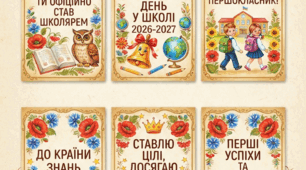«Пам’ятні картки першокласника 2026-2027»
