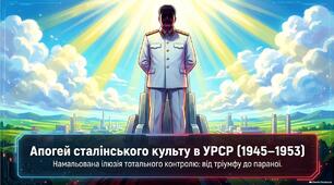 Презентація «Культ особи Сталіна та ідеологічні погроми в повоєнній Україні (1945–1953 рр.): ждановщина, боротьба з "націоналізмом" та космополітизмом»