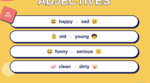 8 essential opposite adjectives  Картки-антоніми прикметників англійської  для юних учнів ESL.(PowerPoint)  happy/sad (веселий/сумний), old/young (старий/молодий), funny/serious (кумедний/серйозний), clean/dirty (чистий/брудний)