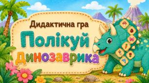 Дидактична гра «Полікуй динозаврика»