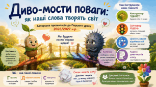 «Диво-мости поваги: як наші слова творять світ» — авторська презентація до Першого уроку 2026/2027 н.р.