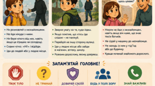 Плакат «Я знаю, як бути в безпеці» (великі формати)