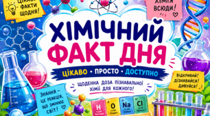 Постери 🧬 «Хімічний факт дня» — маленька рубрика, яка закохує в хімію! 🧪