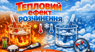 Навчальне дослідження 2 "Тепловий ефект розчинення" 9 клас НУШ О. Григорович