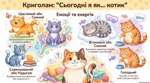 Який у мене настрій. Сьогодні я, як котик...
