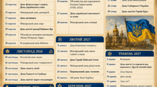 📜 Пам’ятні дати 2026–2027 навчального року — Історія України  Згідно з рекомендаціями МОН України