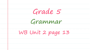 Prepare 5. Unit 2. Grammar. Possessive 's (WB page 13)