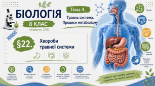 Хвороби травної системи. Презентація, інфографіка, робочий аркуш