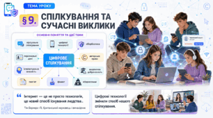Громадянська освіта _9 клас НУШ Презентація + робочий аркуш + опорний конспект + емоційне налаштування § 9 Спілкування та сучасні виклики