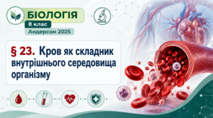 Кров як складник внутрішнього середовища організму. Презентація, інфографіка, робочий аркуш