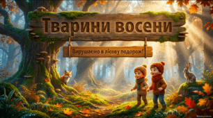 Тварини восени - презентація