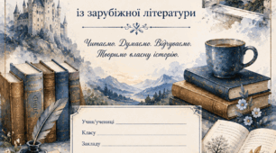 Робочі аркуші/ картки до уроків зарубіжної літератури 7 клас (2 год/тиждень) до модельної програми авторського колективу під керівництвом І. Снєгірової),