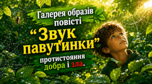 🍃Галерея образів повісті “Звук павутинки”: протистояння добра і зла. Аналіз🍃ВІДЕООГЛЯД 🍃🕸🍃🕷🍃