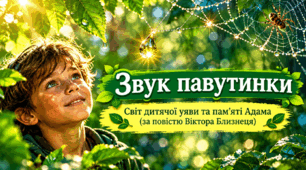 💚🕸🍃🕷🍃Віктор Близнець. "Звук павутинки". Світ дитячої уяви та пам'яті Адама🍃