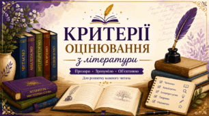 Критерії оцінювання з літератури