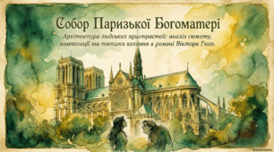 Сюжет і композиція роману "Собор Паризької Богоматері " . Поетизація почуття кохання.