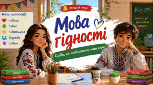 Перший урок: Мова гідності. Слова, які об'єднують