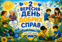 💛Постери 💙💛"2 ВЕРЕСНЯ - ДЕНЬ ДОБРИХ СПРАВ" 💙💛