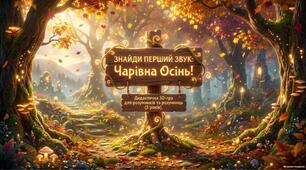 Гра «Знайди перший звук. Чарівна осінь»