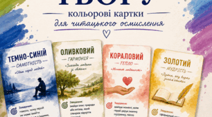«Палітра твору» — це набір кольорових карток для уроків зарубіжної та української літератур