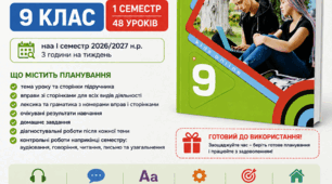 КТП Англійська мова 9 клас Карпюк 2026/2027 | 3 год/тиждень | 1 семестр |
