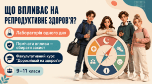 Презентація до уроку 15 «Що впливає на репродуктивне здоров’я? Лабораторія одного дня» факультативного курсу «Дорослішай на здоров’я» (9–11 класи)