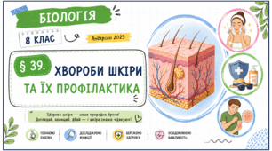 Хвороби шкіри та їх профілактика. Презентація, інфографіка, робочий аркуш