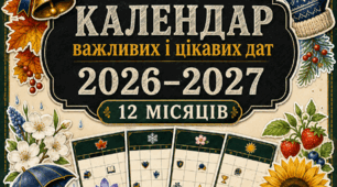 Календар важливих і цікавих дат на 2026–2027 навчальний рік | 12 місяців