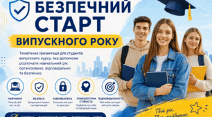 Тематична презентація для студентів випускного курсу, яка допоможе розпочати навчальний рік організовано, відповідально та безпечно.