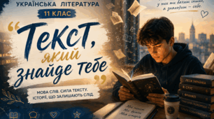 📖 Перший урок української літератури, 11 клас «Текст, який знайде тебе»
