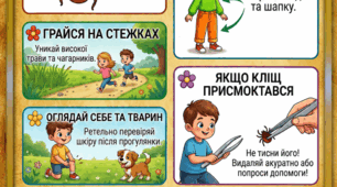 Наочний матеріал «Куточок безпеки під час літнього дозвілля»
