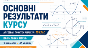 Підсумкова контрольна робота № 13 з алгебри і початків аналізу «Основні результати курсу». 10 клас. Профільний рівень. 3 варіанти. За підручником А. Г. Мерзляка.