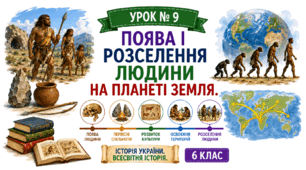 Поява і розселення людини на планеті Земля.