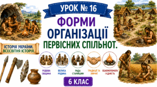 Форми організації первісних спільнот.