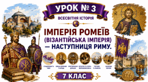 Імперія ромеїв (Візантійська імперія) — наступниця Риму.