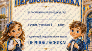 Посвідчення першокласника 🌟